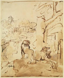 San Girolamo che Legge in un Paesaggio